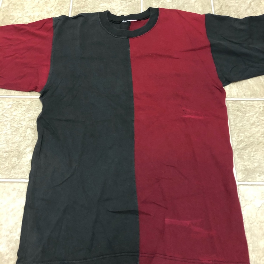 Vintage color block t shirt